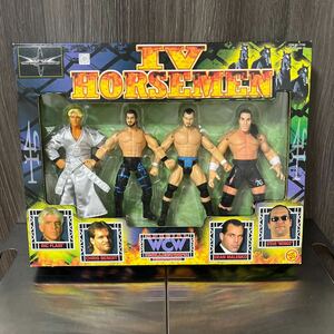 1円スタート★ 1999 ToyBiz WCW IV Four Horsemen 4 Pack RIC FLAIR Malenko CHRIS BENOIT Mongo BOX プロレスフィギュア人形