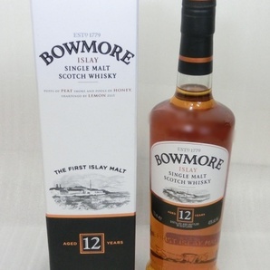 未開栓 BOWMORE ボウモア 12年 アイラ シングルモルト ウイスキー 700ml 40%の画像1