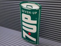 送料350【７ＵＰ・セブンアップ】※《エンボスメタルサイン／ レトロ缶》 アメリカン雑貨　エンボス看板　ブリキ看板　9_画像3