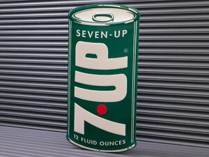 送料350【７ＵＰ・セブンアップ】※《エンボスメタルサイン／ レトロ缶》 アメリカン雑貨　エンボス看板　ブリキ看板　9