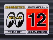 【MOONEYES・ムーンアイズ】※《レジストレーションステッカー・１２月 》※ 車検ステッカー　ハワイ　(DM212-12)_画像2