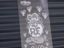 【Rat Fink・ラットフィンク】※《スカルフライデカール／ホワイト》　MOONEYES　ムーンアイズ　転写式　(品番RDF035WH)_画像1