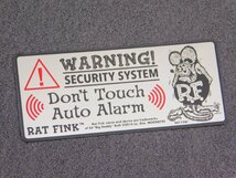 【Rat Fink・ラットフィンク】※《 セキュリティーステッカー》 RDF048　盗難防止　アメリカン雑貨_画像1