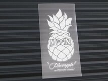 【MOONEYES・ムーンアイズ】※《パイナップルステッカー・ホワイト》　転写式　抜きタイプ　(品番DM216WH)_画像2