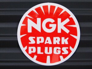 送料\84【NGK SPARK PLUGS】※《レーシングステッカー》　(品番：ms020)　アメリカン雑貨　ガレージ