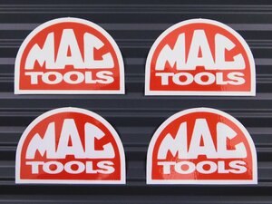 送料\84【MAC TOOLS・マックツールズ】※《レーシングステッカー／４枚セット》　(品番：ms036)　アメリカン雑貨　ガレージ