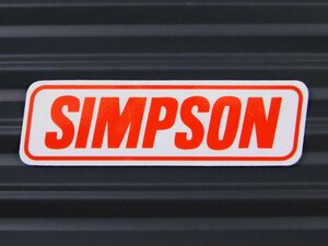 送料\84【SIMPSON・シンプソン】※《レーシングステッカー》　(品番：ms031)　アメリカン雑貨　ガレージ