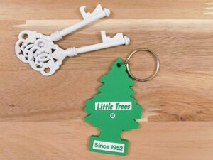 送料￥94【LittleTrees・リトルツリー】《PVCラバーキーホルダー ／グリーンシンボル》　LT-KC-KR-003　キーリング