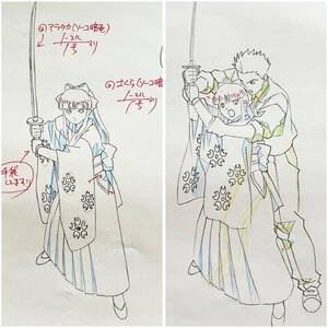  Sakura Taisen genuine . temple Sakura large god one . original picture animation cell picture Genga Cel