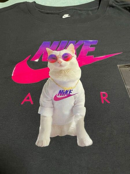 新品 ナイキ ウィメンズ ボーイ インスタ キャット Tシャツ サイズL NIKE WOMENS INSTA CAT TEE 猫