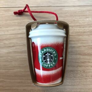 即決★レア 2010 旧ロゴ スタバ レッドカップオーナメント クリスマス 新品 未使用品 クリスマス STARBUCKS ホリデー サイレン 限定