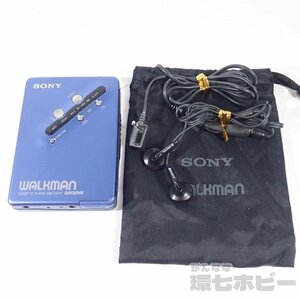 1Ka50◆SONY/ソニー WM-EX677 ポータブル カセットプレーヤー ウォークマン イヤホン RM-WME3 通電不明 ジャンク/WALKMAN 送:-/60