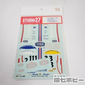 2QX152* unopened Studio 27 STUDIO27 1/24 Tamiya Porsche 956 correspondence Rothmans Rothmans LM1983 decal / plastic model PORSCHE sending :YP/60