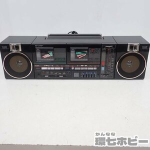 MW29* reproduction * reception OK that time thing sharp SHARP QT-88MKⅡ radio-cassette battery NG Junk / Showa Retro MK2 MKII Vintage made in Japan sending :-/100