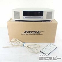 0KB1◆BOSE/ボーズ MODEL AWRCCC WAVE Music System ミュージックシステム リモコン 電源コード 輸送箱あり 動作OK/CDプレーヤー 送:-/100_画像1