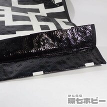 2RZ26◆未使用 布袋寅泰 ショッピングバック ビニールバッグ エコバッグ 約横46.5縦37マチ約16cm/ギタリズム柄 G柄 BOOWY 送:-/80_画像7