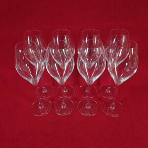 ⑥美品 ワイングラス 木村硝子 KIMURA GLASS スワン SWAN RONA 8脚セット 8PCS マシンメイド