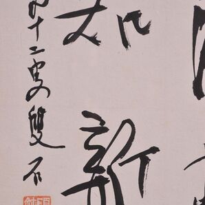 【瓢】真作 石井雙石 書 「温故知新」 篆刻家 書家 浜村蔵六に師事 千葉県 日展参与 額装の画像4