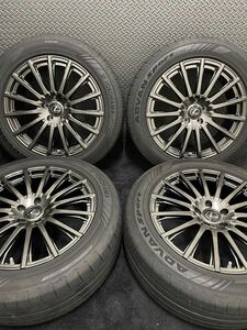 235/55R19 YOKOHAMA/ADVAN Sport V107 22年製 レクサス NX 純正 OP TRD BBS製 FORGED 19インチ 8J＋39 114.3 5H 夏タイヤ 4本 (1-C652)