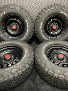 LT265/70R17 BF Goodrich/All-Terrain T/A KO2 19年 トヨタ FJクルーザー 純正 スチール 17インチ 7.5J＋15 139.7 6H 夏タイヤ 4本(3-C653)