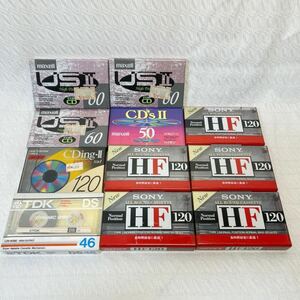[ cassette tape large amount ]SONY TDK maxell normal position Hi Posi etc. 11 volume and more unopened goods, storage goods 