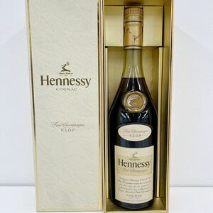 ★未開栓★Hennessy ヘネシー VSOP ファインシャンパーニュ★グリーンボトル スリム★700ml 40度★箱付き★ブランデー 洋酒 古酒★1円〜