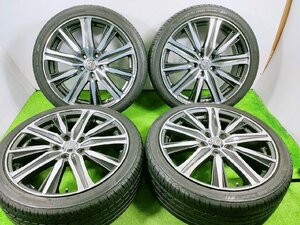 【MAKINA ISOTTA】225/40R18 18x7J +48 5穴 114.3中古タイヤ ホイールセット 4本 ノーマル【宮城発 送料無料】MYG-B12366