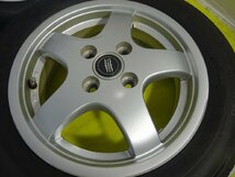 【DAYTON TRIP 】155/65R14 14x4.5J +46 4穴 100★ 中古タイヤ ホイールセット 4本 ノーマル【送料無料】AOM-K1970★青森_画像3