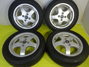 【DAYTON TRIP 】155/65R14 14x4.5J +46 4穴 100★ 中古タイヤ ホイールセット 4本 ノーマル【送料無料】AOM-K1970★青森