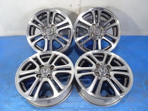 ◆ホンダ純正◆14x4.5J +40 4穴 100 中古 アルミホイール 4本【福島発 送料無料】FUK-E14235★14インチ★軽自動車等