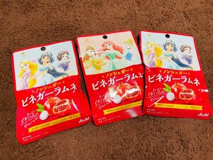 格安！食品　ラムネ　ビネガーラムネ　お菓子　3点セット　お買い得　ディズニー　プリンセス