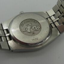 OMEGA　SEAMASTER　1420　不動.動作未確認クォーツ腕時計　裏ブタ文字数字彫り込み有　部品どりなどにお安くどうぞ_画像5