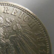 g: ドイツ旧硬貨　1911　DREI MARK銀貨１枚Silver 現状渡しお安くどうぞ_画像3