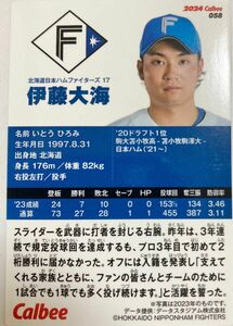 プロ野球チップス2024 伊藤大海