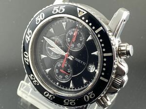:[M002]本体のみ1円～☆ メンズ腕時計 クォーツクロノグラフROSSETTI RO-9503 動作品