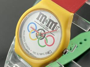 [M003]1円～☆メンズ腕時計 m&ms エム&エムズ1992 オリンピックスポンサー動作品