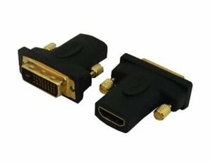 送料無料 HDMI-DVI 変換プラグ 金メッキ PCモニター用