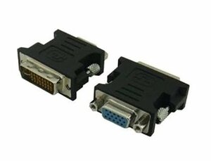 送料無料 DVI-I(29Pin)→VGA(D-sub15Pin)変換プラグ