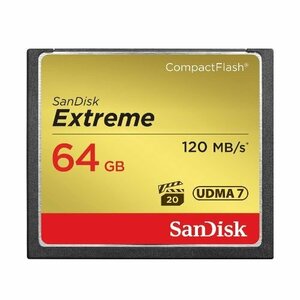 送料無料 SanDisk コンパクトフラッシュカード 64GB 最大120MB/s SDCFXSB-064G-G46