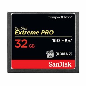 送料無料 SanDisk コンパクトフラッシュカード 32GB 最大160MB/s SDCFXPS-032G-X46
