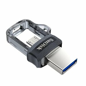 送料無料 SanDisk USBメモリー 256GB microUSB/USB3.0兼用 150MB/s Ultra Dual Drive M3.0 SDDD3-256G-G46
