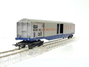 HO リマ コンテナ車 Supermarches FRANPRIX B08 単品 LIMA 303198 ワゴン Habis スライディングウォール 大容量 貨車 ジャンク