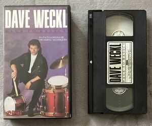 ♪ 【VHSビデオ】 DAVE WECKL デイブウエック Back to Basics バックトゥベーシック 海外版 ドラム教則ビデオ DCI MUSIC VIDEO 