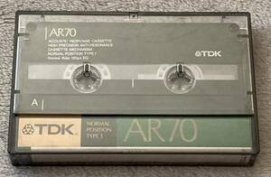 ◎【 未使用 】 TDK AR70 カセットテープ AUOUSTIC RESPONSE CASSETTE NORMAL POSITION TYPEⅠ Normal Bias: 120μs EQ ☆