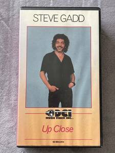 ♪ 【VHS ビデオ】STEVE GADD スティーヴガッド UP CLOSE アップクローズ ドラム教則ビデオ 海外版（輸入版）DCI MUSIC VIDEO レア