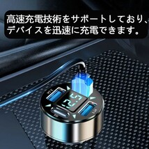 2個 PD 3.1A 急速充電器 USBチャージャー　カーチャージャー　車USB充電器　12V 24V対応 最大66Wの高出力カ　シガーソケット充電器　車載_画像2