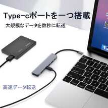 USB Type C ハブ 3.1プロトコル対応 PD充電(100w) SD microSDカードリーダー 4K HDMI USB3.0 アダプター USB変換 macbook ハブ mac typeｃ_画像5