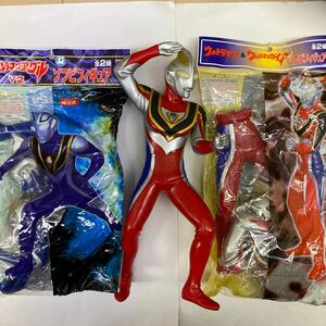 バンプレスト ビッグサイズソフビ ウルトラマン ガイア2種＋アグル 検ウルトラセブン 検ゴジラ 検海洋堂メガソフビ 検ビリケン商会