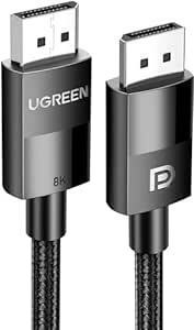 UGREEN ゲーミング 8K Displayport ケーブル DP1.4規格 【VESA認証】 ディスプレイポート ケーブ