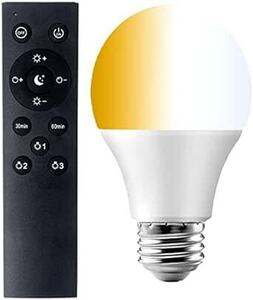LED電球 100W形相当 調光 調色 リモコン付き 電球色、昼光色、昼白色 E26口金 12W ，1000LM， 2.4GHz無